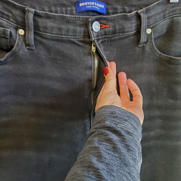 Scotch & Soda Black Straight Leg Jeans - Picture 4 of 13